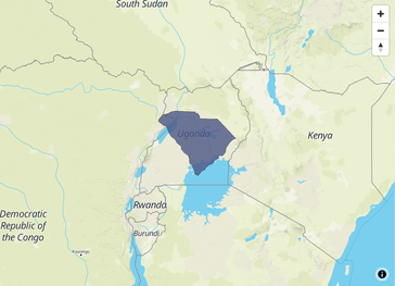 Uganda is about 3 times bigger than South Carolina.